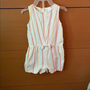 Multicolored Striped Romper